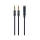 Kabel i złączka Gembird Adapter audio 4PIN do 2x3.5mm mini Jack męski, czarny